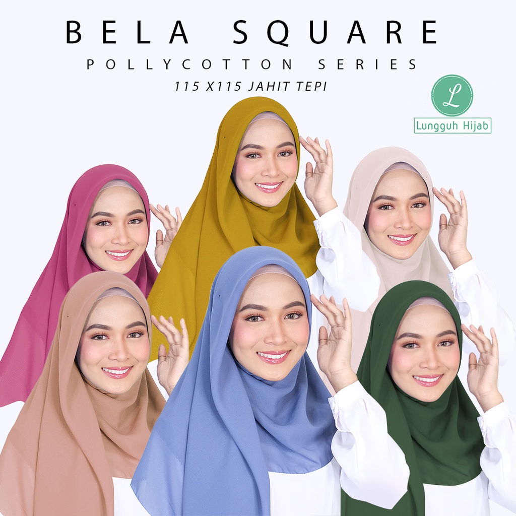 BELLA SQUARE 𝐉𝐀𝐇𝐈𝐓 𝐓𝐄𝐏𝐈 115X115 HIJAB SEGI EMPAT