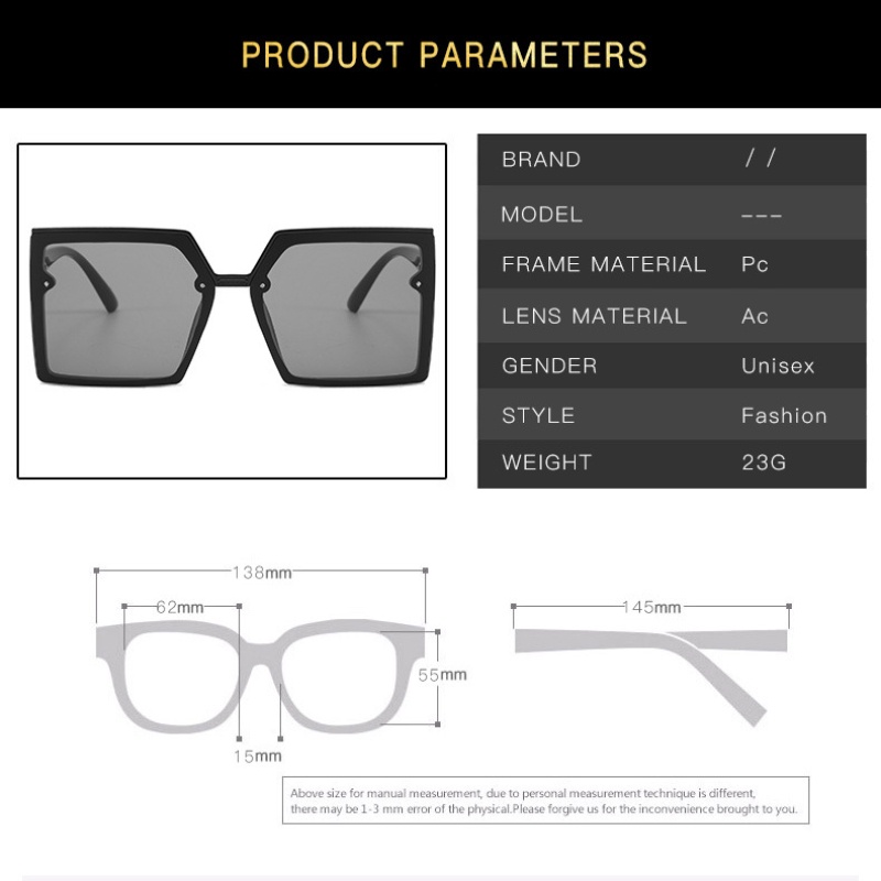 Kacamata Sunglass Desain red book big box Gaya Korea