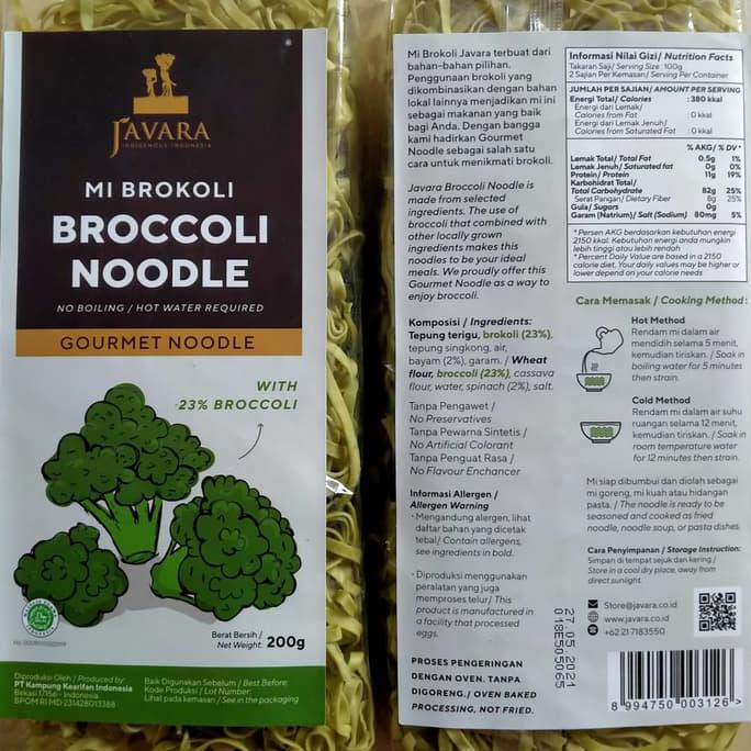 

Terlaris# Mi Brokoli Javara ( Broccoli Noodle 200Gr)