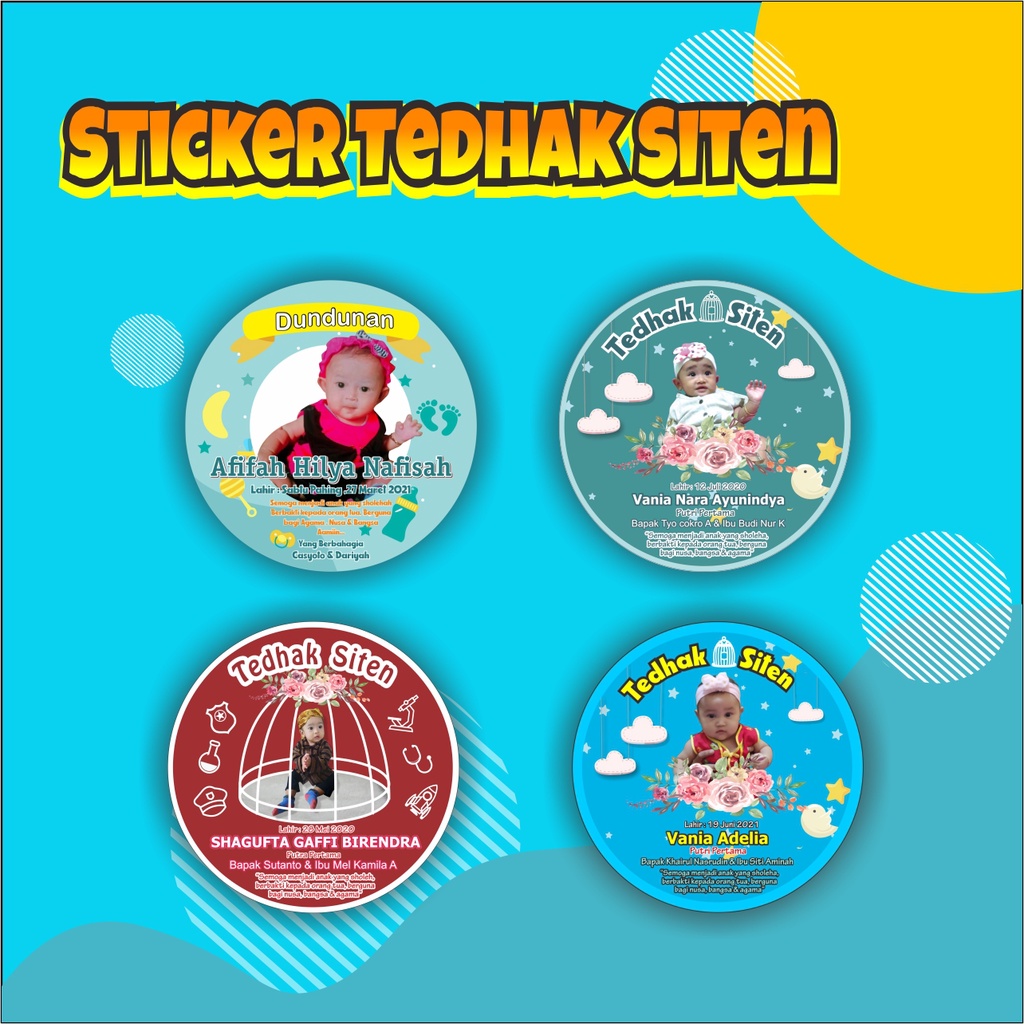 

stiker | stiker label dundunan| stiker label tedhak siten | label tedhaksiten