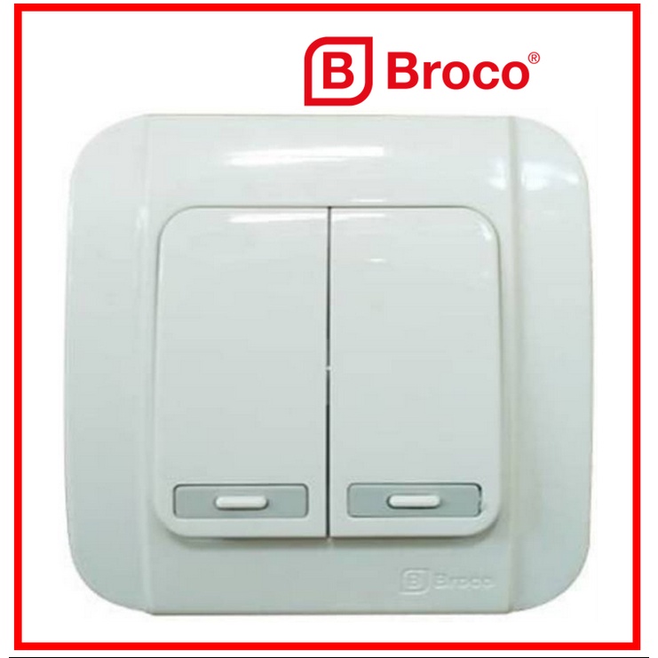 Saklar Seri Galleo Snow White Broco Saklar Double Broco Saklar Broco