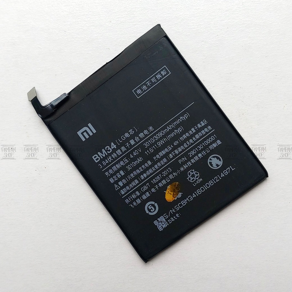 Baterai XiaoMi BM34 Mi Note Pro Original OEM Batre Batrai Battery HP BM 34 Xiao Mi Handphone HP