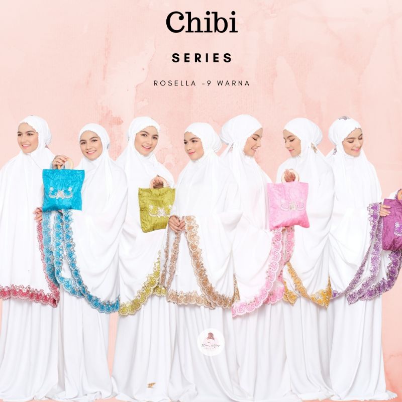 MUKENA BORDIR KOMPUTER ROSELLA CHIBI