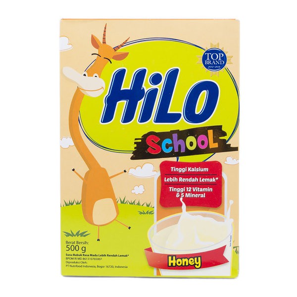 

HILO School Madu 500gr Susu Bubuk Anak Tinggi Kalsium Rendah Lemak