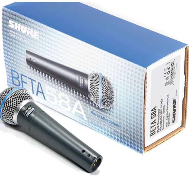 Baru Asli Mic Kabel SHURE SM-58A BETA / Microphone SM58A Gak ada ON OFF Mik Vocal