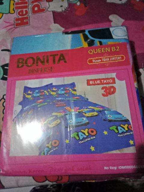 Sprei Bonita Queen Disperse 3d (varian B) Ukuran 160x200 Cm