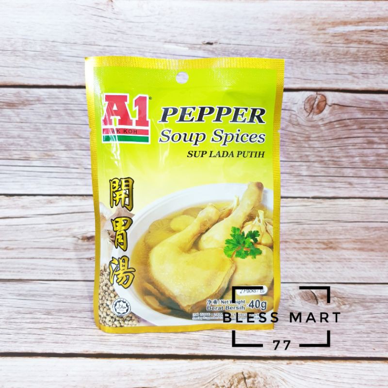 

A1 Pepper Soup Spices / Bumbu A1 Sup Lada Putih
