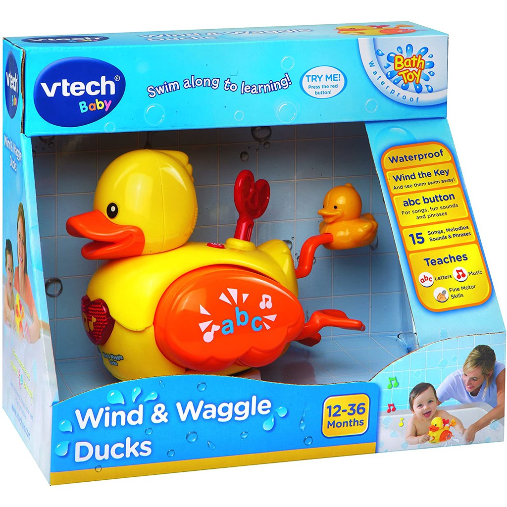 Mainan Mandi Bayi VTECH Baby WIND &amp; WAGGLE DUCKS - Mainan Mandi Bayi Bebek Putar Tahan Air v tech