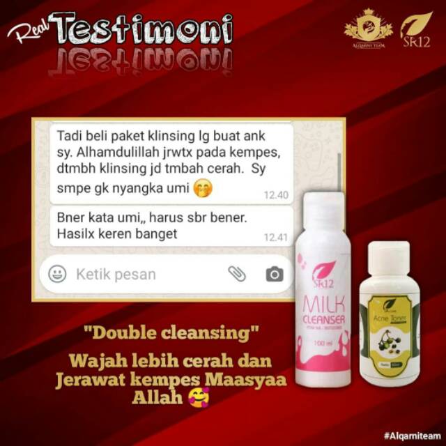 Susu Pembersih Wajah Milk Cleanser SR12 Pembersih Muka Pembersih Makeup Make Up Remover Milk Cleansing Cleansing Milk Pembersih Debu Wajah