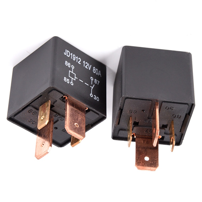 Relay 4 Pin DC 24V 12V 80A JD1912 Tahan Air Untuk Otomotif Mobil