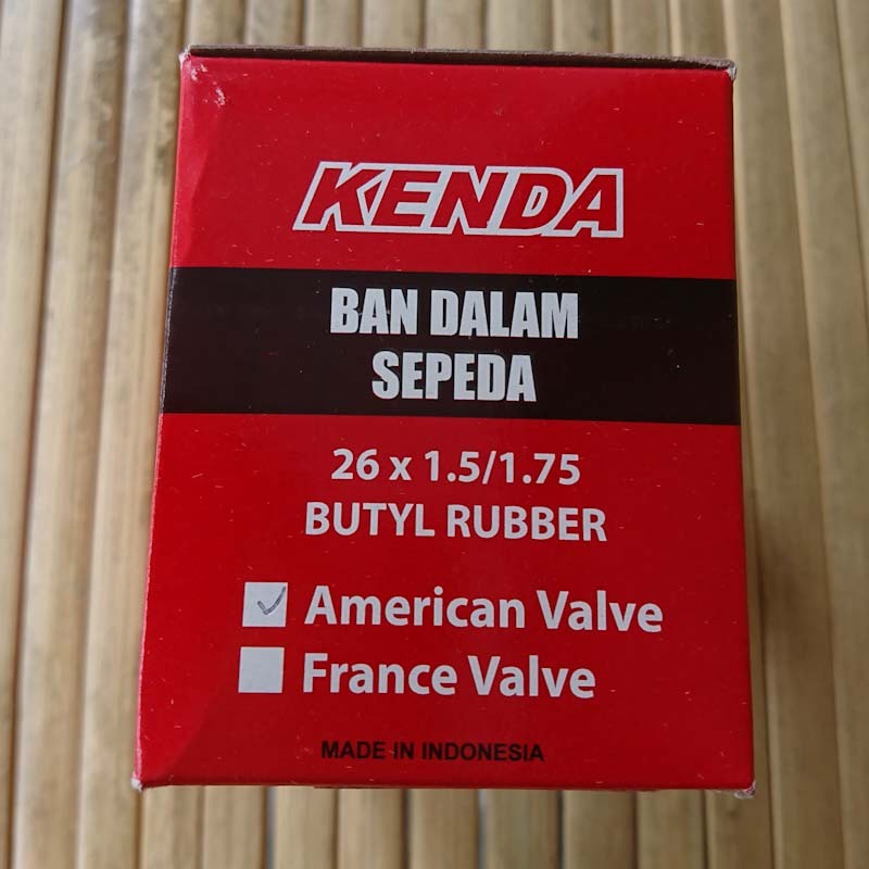 Ban Dalam Sepeda MTB Kenda 26 x 1.5/1.75 AV Schrader