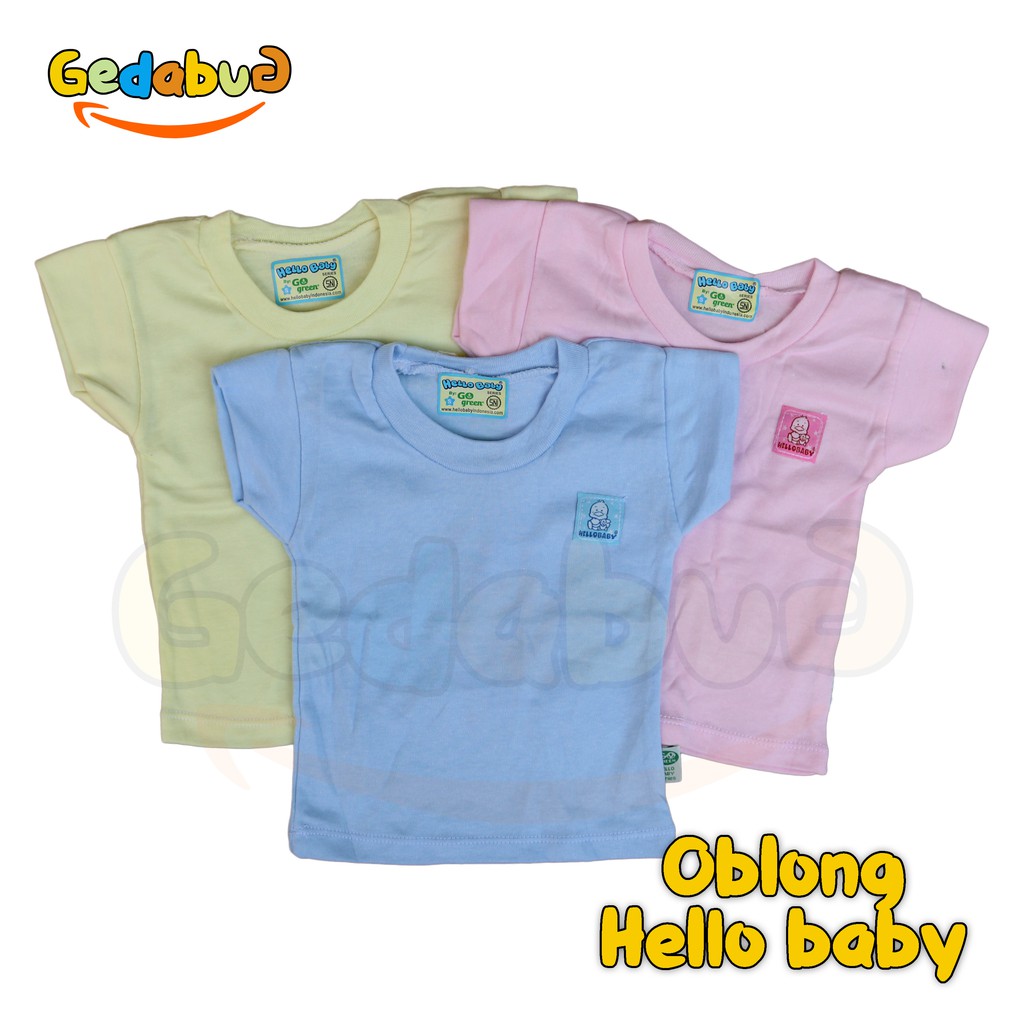 Kaos Oblong Anak Hello Baby Polos | Pakaian Anak BerSNI