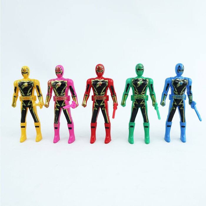 ( BISA COD )- PROMO MAINAN ANAK POWER RANGERS MINI ISI 5PC MAINAN ROBOT POWER RANGERS SET ROBOT AUPER HERO MURAH