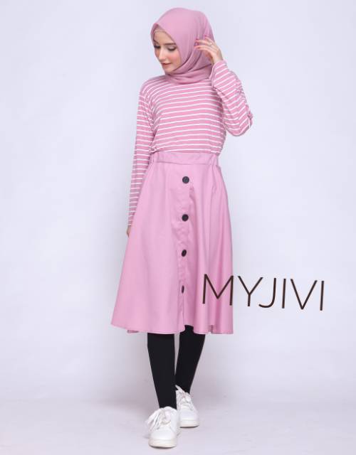 BUTTON SKIRT TOYOBO BY MYJIVI