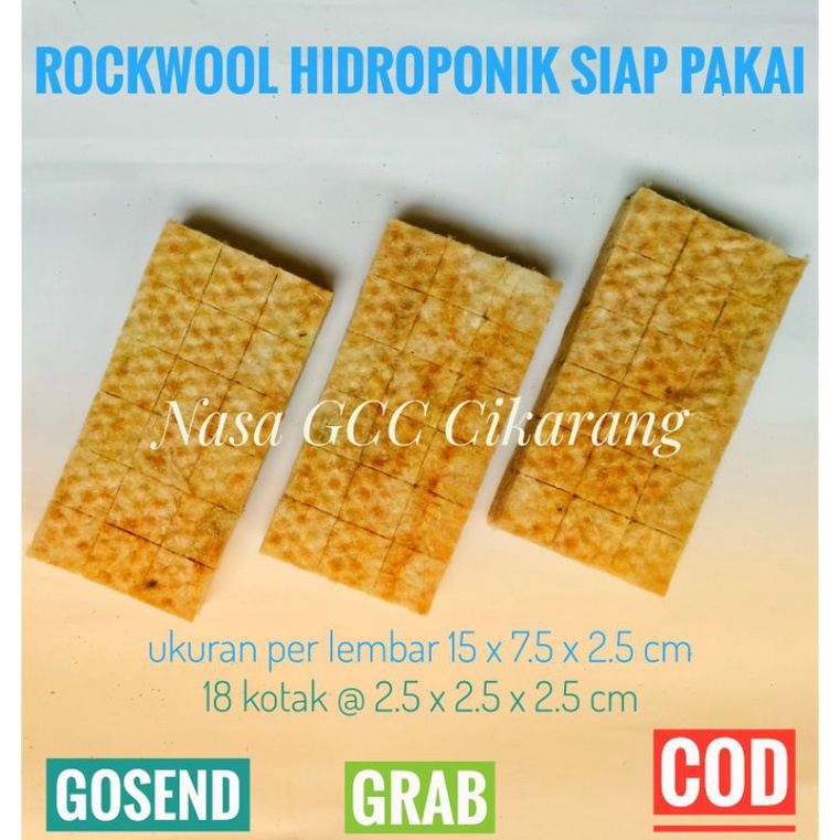 ROCKWOOL HIDROPONIK SIAP PAKAI PRAKTIS