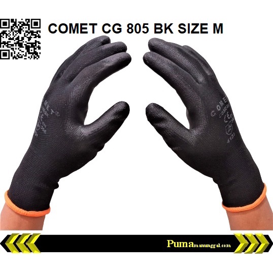 Sarung Tangan Karet Palm Fit Glove CG 805 BK