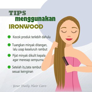 Perawatan Rambut  Setelah  Mandi Serum Alami  Penghitam 