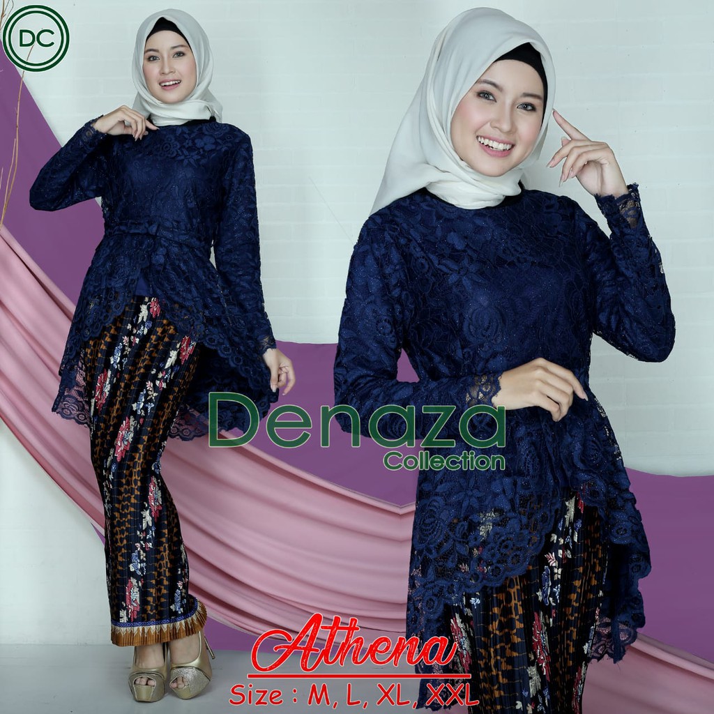 DEN&gt; NEW DESIGN KEBAYA BRUKAT - KEBAYA ATTENA - BRUKAT FASHION ANAK MUDA - BAJU KEBAYA MODERN PESTA