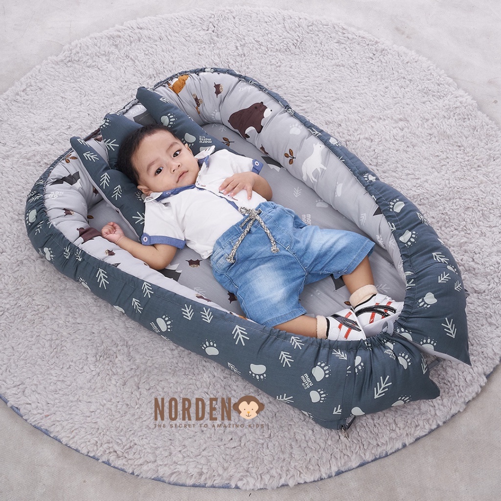 Moru Motto Kasur Bayi 3in1 Playmatt+Kelambu Bear and Friend Series MMK 9003