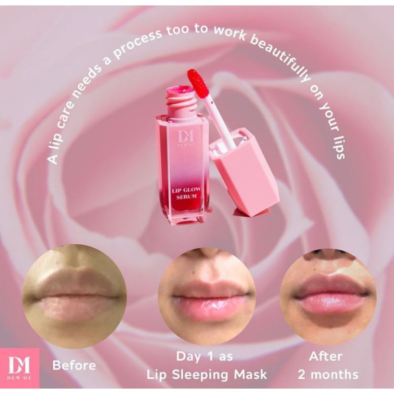Dew Me Lip Serum Dewme Lip Glow Serum Pelembab Bibir Serum Bibir Hitam Shopee Indonesia
