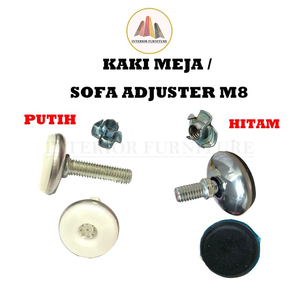 Furniture Feet Adjuster / Baut M8 Kaki Stabil Sofa &amp; Meja