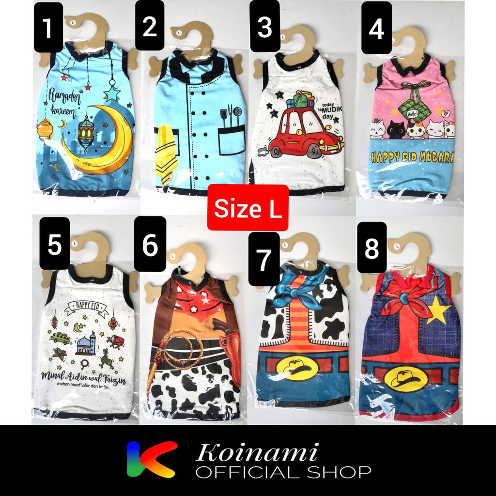 BAJU KUCING RAMADHAN / BAJU ANJING