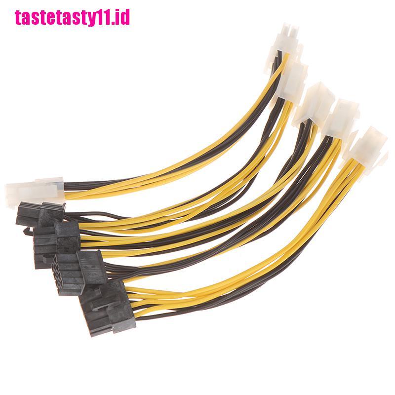 5pcs Kabel Adapter Power CPU ATX 4 Pin Male to 8 Pin Female EPS Untuk Komputer Power