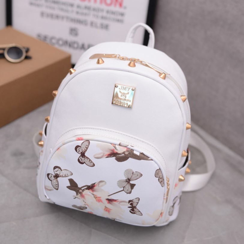 Tas Ransel Wanita Mini Fashion Korea Style Tas Punggung Motif Backpack Bag Cewek Kulit PU Azgalery T59