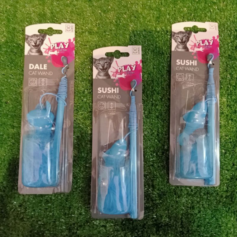 M-Pets Cat Wand Dale Susi / Mainan Stick kucing bulu / Teaser / Mainan Model