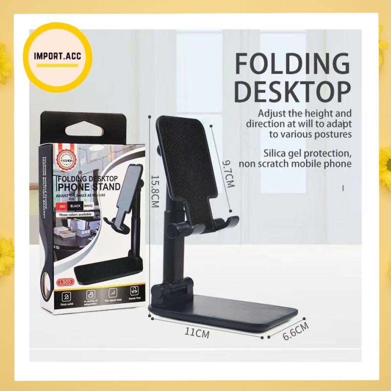 DESKTOP FOLDING MULTI STAND PHONE HOLDER 23 HP TABLET DUDUKAN HANDPHONE MEJA BRACKET