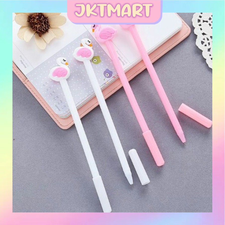 

⭐ JKTMART ⭐ PENA KARAKTER FLAMINGGO PULPEN LUCU ALAT TULIS GEL PENA CAIR STATIONERY MURAH COD R206