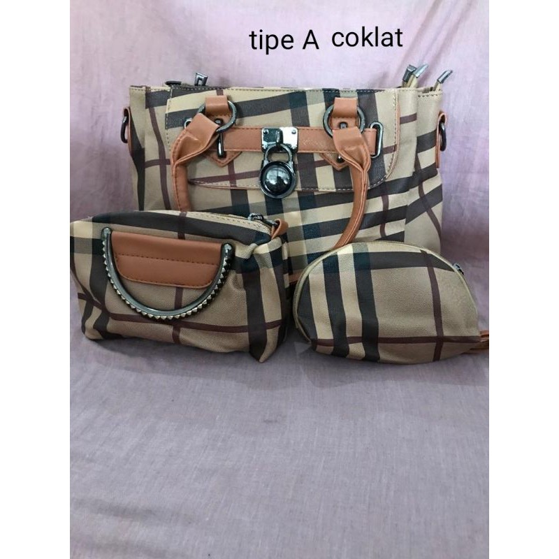 tas wanita burberry (tenteng, slempang, ransel)