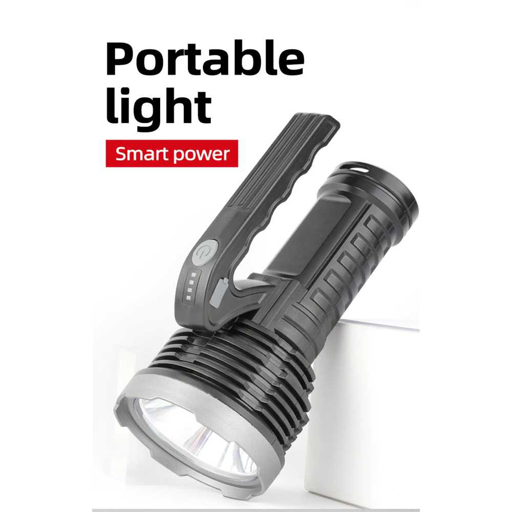 Senter LED Portable Flashlight Recharge T6+COB 1000 Lumens Elektronik Flash Light Outdoor Camping Berkualitas