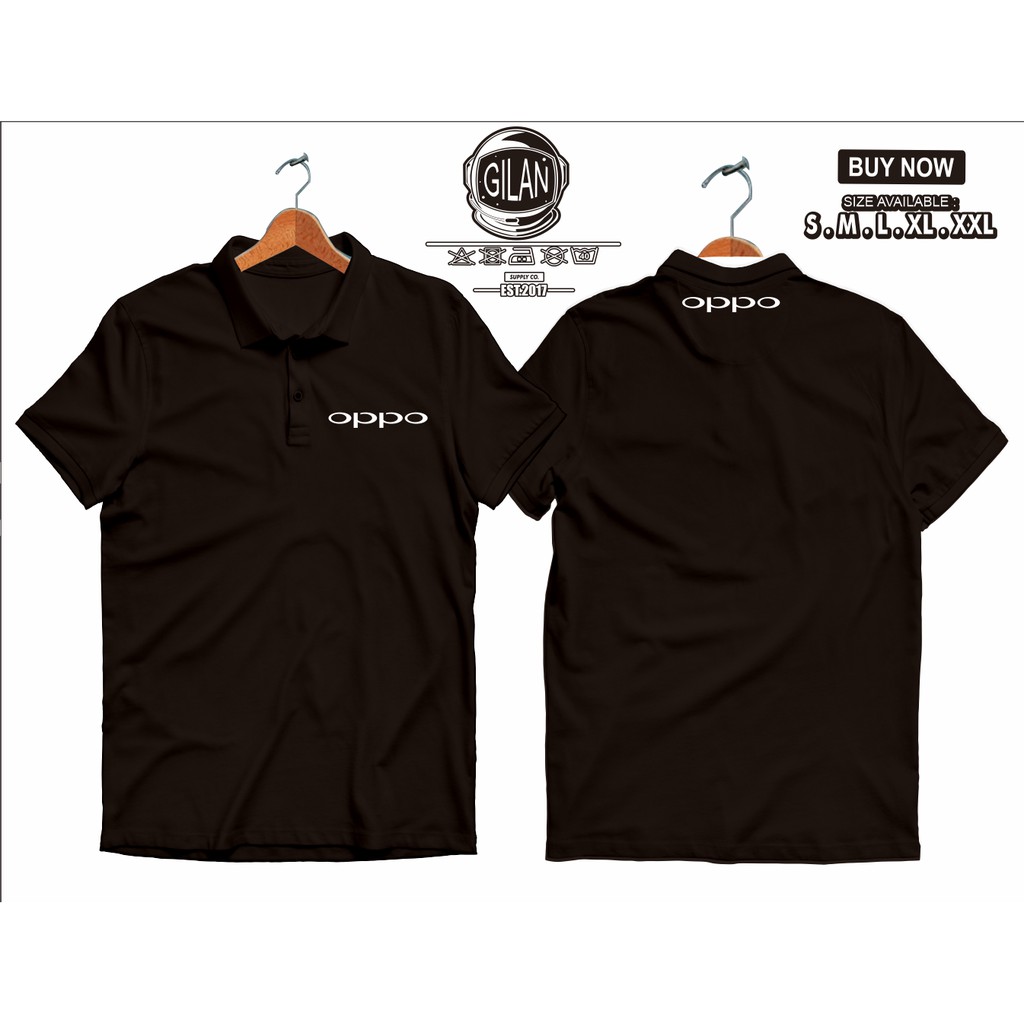 SAKAZUKI PoloShirt Kaos Kerah Polo Oppo Gadget Logo Handphone Smartphone