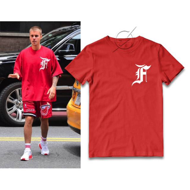 Kaos Tshirt justin bieber FOG (fear of god)