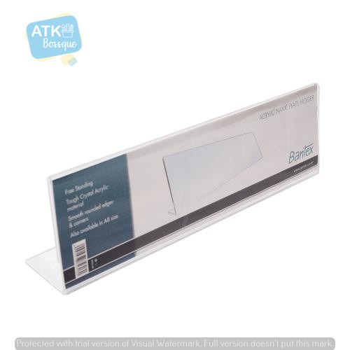 

Bantex Slanted Name Plate Holder - Ref.8856 / Acrylyc Papan Nama Meja