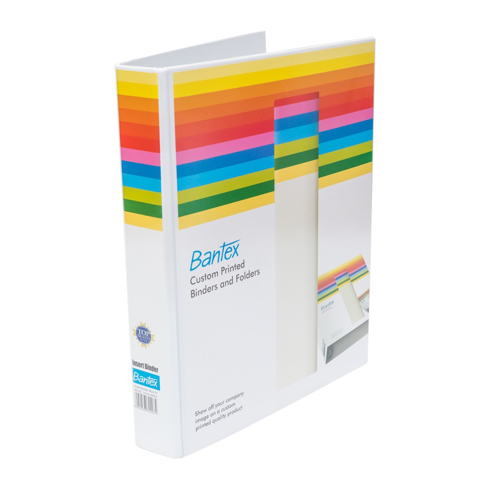 

[Zada] Bantex Insert Ring Binder 3 Ring 25mm A4 White 8622 07