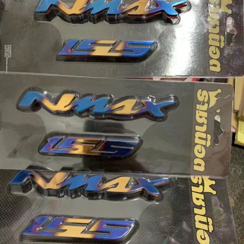 EMBLEM LOGO LAMBANG YAMAHA NMAX TWO TONE 1 SET 2 PCS KIRI KANAN