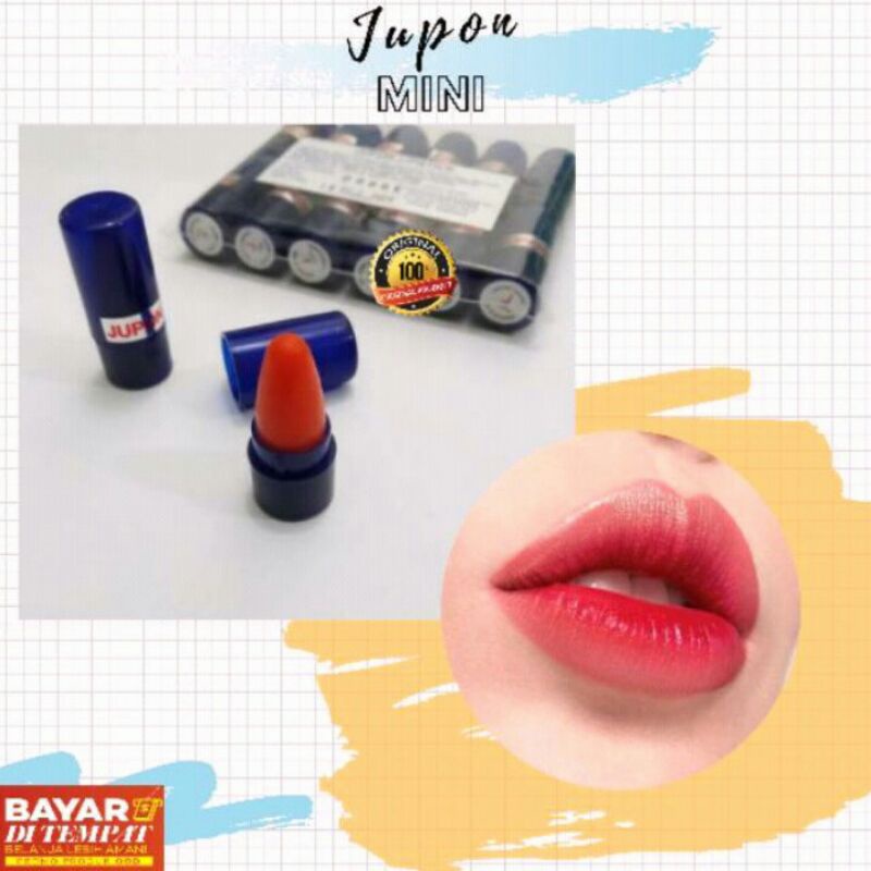 Lipstik Lipstick Jupon Mini Kecil Pemerah Bibir Asli Original Murah Terbaru