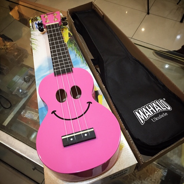 Ukulele Mahalo U Smile Pink