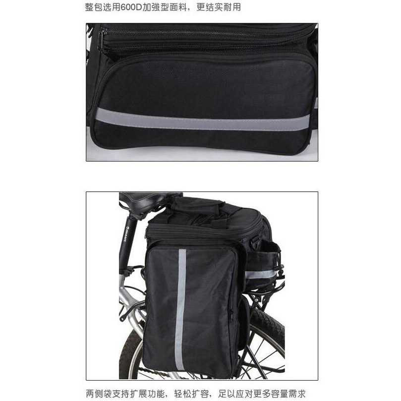 Tas Sepeda Waterproof Frame Carrier Bag Bike Anti Air Warna Hitam Portable Gadget Smartphone Botol