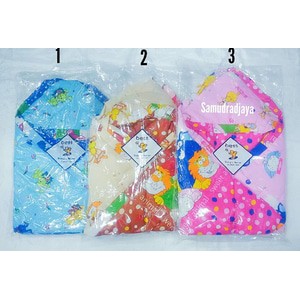 selimut bayi topi newborn katun motif / selimut bayi baru lahir katun topi