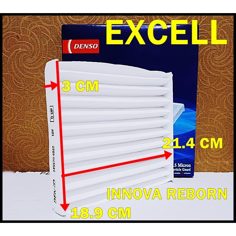 Filter Cabin Udara Blower Ac Mobil Innova Reborn Hilux Noah Voxy Alphard Vellfire Fortuner vrz X over cross Denso