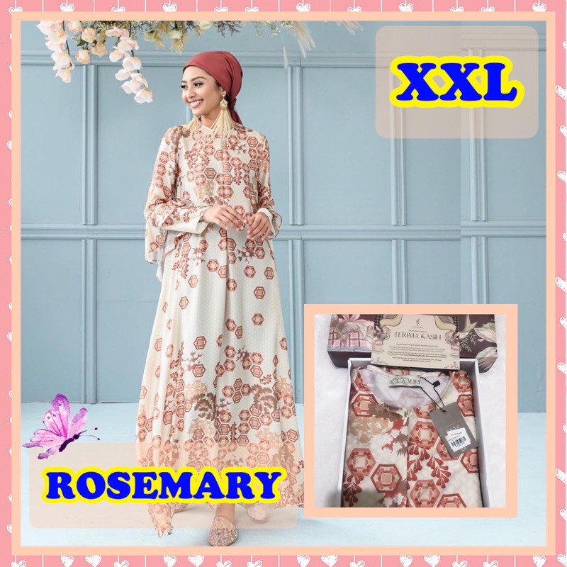 (READY/SIAP KIRIM) NIRMALA DRESS WEARINGKLAMBY ROSEMARY (XXL) | (AVA, NADA, MELODY, ALYSSA)