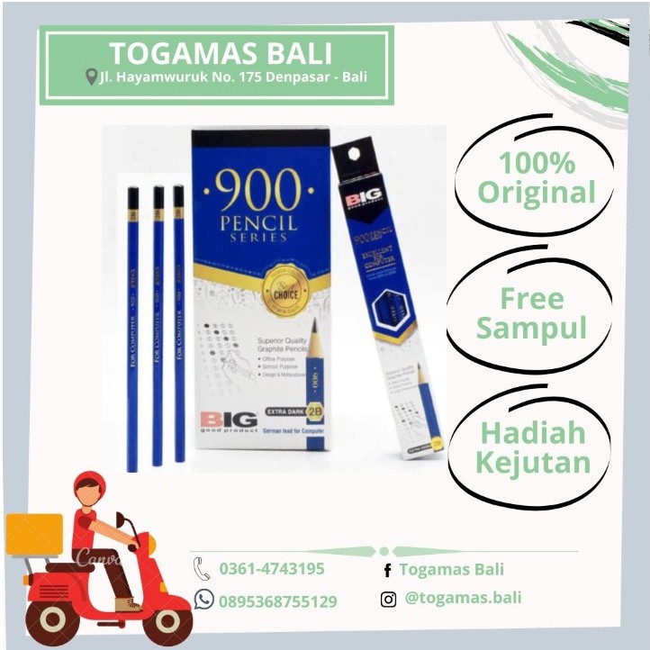 

Pensil Big 2B Biru - 900