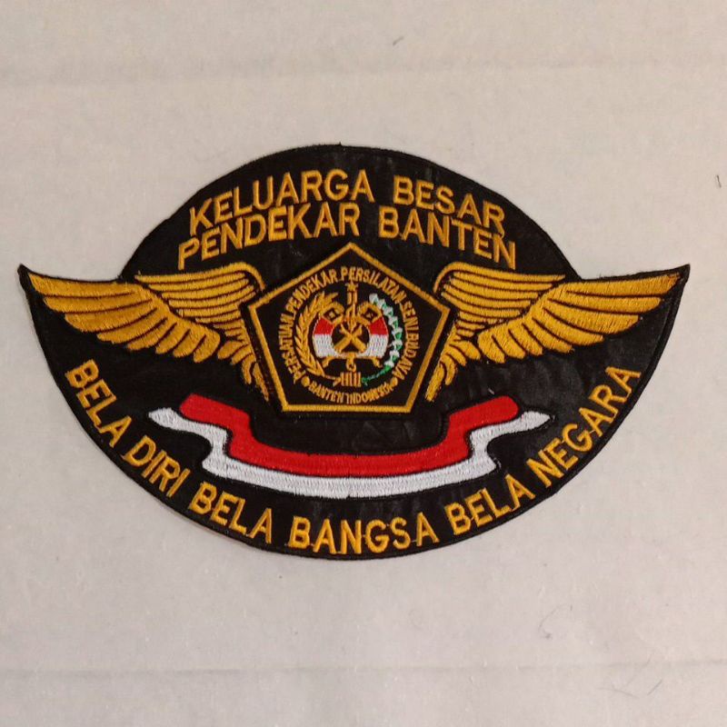 bordir wing belakang pendekar banten