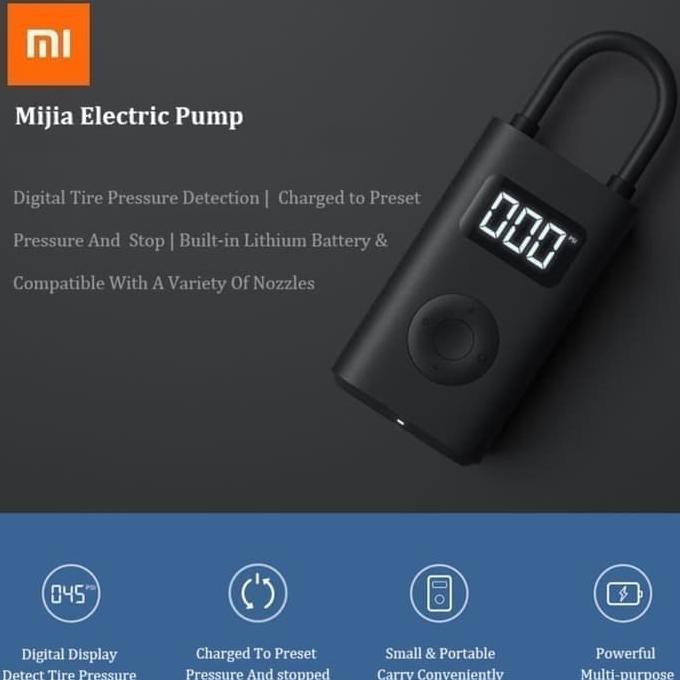 Xiaomi Mijia Elektrik Air Pump 150PSI Pompa Ban Sepeda Motor Mobil