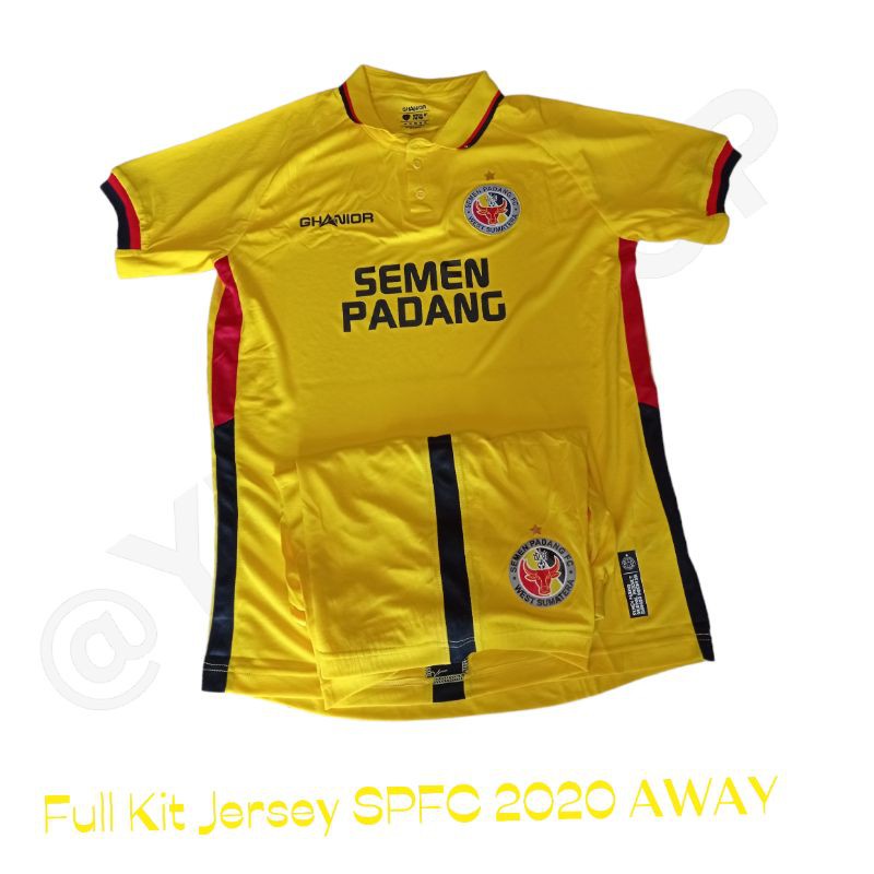 Setelan Jersey Full Kit Semen Padang FC 2020 [GHANIOR, ORIGINAL] AWAY