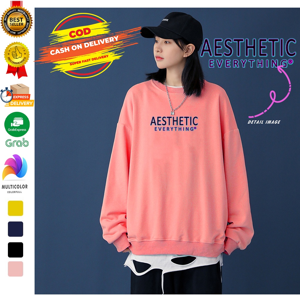 🅳🅵 SweaterAesthetic Everything | Sweater Wanita &amp; Pria Terbaru | Dhea Fashion