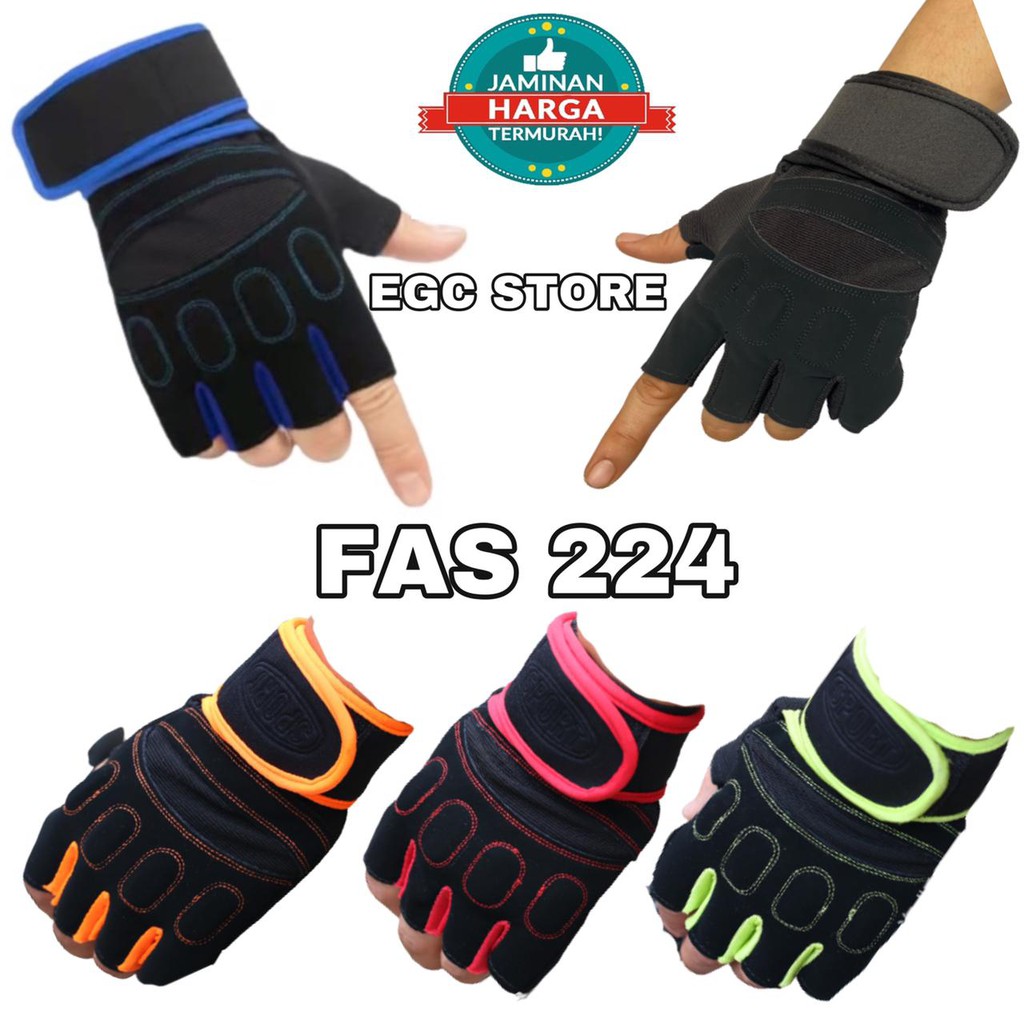 SARUNG TANGAN SEPEDA MOTOR GLOVES HALF FINGER ST SEPEDA MOTOR ST SEPEDA - FAS-224